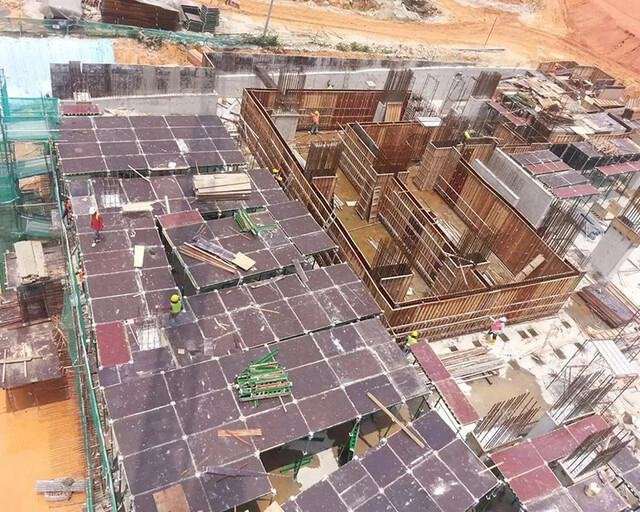 Grüne Schalungssystem